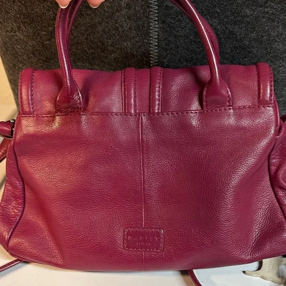 Radley London leather satchel bag vibrant magenta - Picture 14 of 17